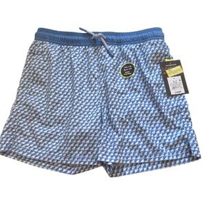 Art Class Blue Swim Trunks Pockets Drawstring NWT Size 10/12